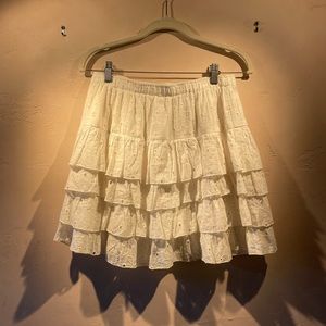 Boho Patrons of Peace Tiered Ruffled Skirt